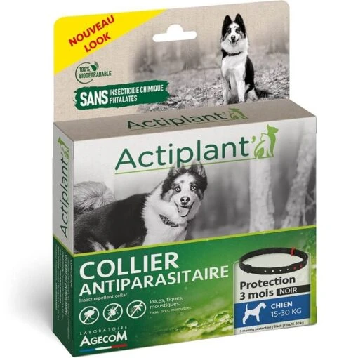 Actiplant Collier Antiparasitaire Noir Chien 15-30 Kg -Chien Soldes actiplant collier antiparasitaire noir pour chien 15 30 kg