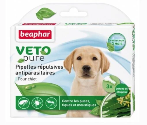 Beaphar VETOpure 3 Pipettes Répulsives Antiparasitaires Chiot -Chien Soldes chiot 1